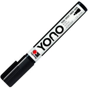 Marker acrilic YONO 1,5-3mm, 073 black Marabu