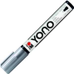 Marker acrilic YONO 1,5-3mm, 082 silver Marabu