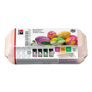 Set vopsele pentru tehnica de marmorare 15 ml, 4 cul. Marabu