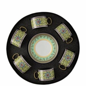 Set cadou 6buc. Ceasca 100ml/farfurie Versace Barocco Mosaic Rosenthal