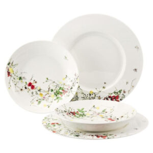 Set 4 (2farfurii Rim 28cm+2farfurii aninca 21cm) Brillance/Fleurs Sauvages Rosenthal