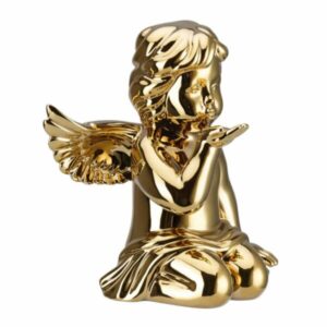 Figurina Angel care saruta 10,5 cm Aur Rosenthal
