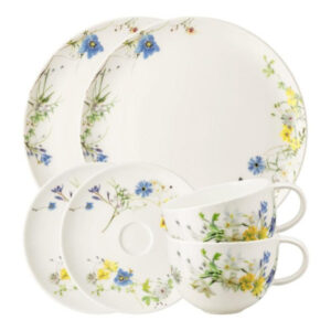 Set 6 (2cesti+2farfurii mici+2farfurii) Brillance/FleursDesAlpes) Rosenthal