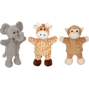 Marionete de mana - Girafa,Maimuta, Elefant-Goki
