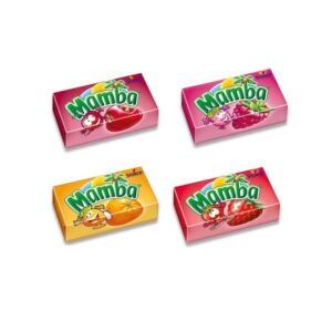 Candy Mambawith taste Strawberry/raspberries /orange/lemon 26,5g