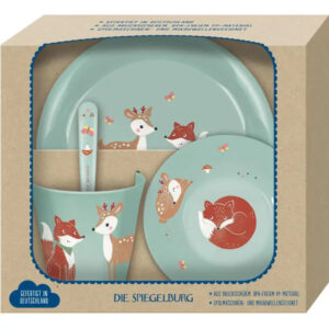 Set vesela Vulpe si cerb - Little Wonder (4buc) fara BPA SPIEGELBURG