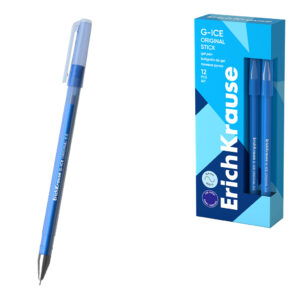 Pix cu gel 0,5mm G-Ice Stick Original, albastru ErichKrause
