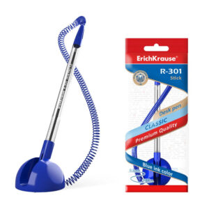 Pix R-301 pe suport cu arc din plastic, 1mm, albastru ErichKrause