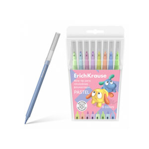 Set carioci Easy Washable Pastel 8 cul. ErichKrause