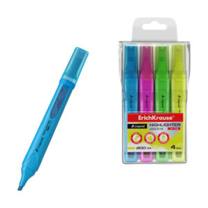 Set 4 Textmarkere Liquid Visioline V-14 Neon ErichKrause