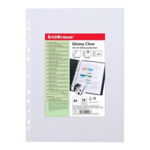 Set 10 folii de protectie A4 60 mcm ErichKrause