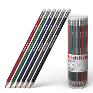 Creion cu radiera Deep Classic triangular HB ErichKrause