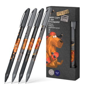 Pix cu bila U-109 Stick&Grip Happy Capy 1.0, Ultra Glide Technology albastru ErichKrause