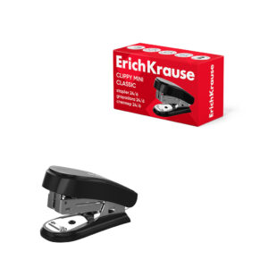 Mini-stapler Nr.24/6, 26/6 15 foi, negru ErichKrause