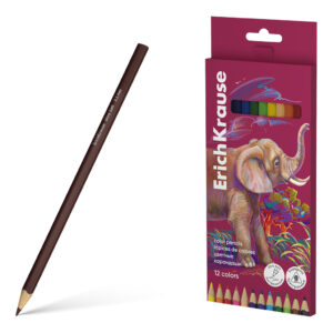 Creioane colorate Safari, 12 cul. ErichKrause