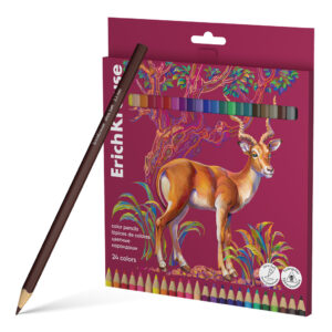 Creioane colorate Safari, 24 cul. ErichKrause