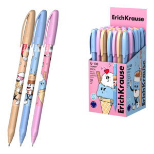 Pix cu bila 1mm, U-108 Stick Yummy negru ErichKrause
