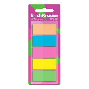 Index-uri 45x20 mm, 100 foi 5 cul. Neon ErichKrause