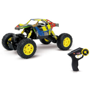Masina Hillriser Crawler 4WD 1:18 galben cu telecomanda JAMARA
