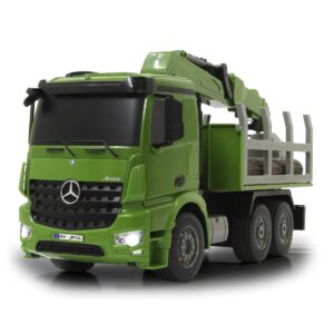 Camion cu telecomanda Mercedes-Benz Arocs transportor de cherestea. 1:20 JAMARA