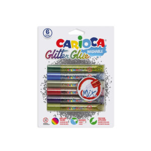 Adeziv-glitter 10 ml 6 culori mix Carioca