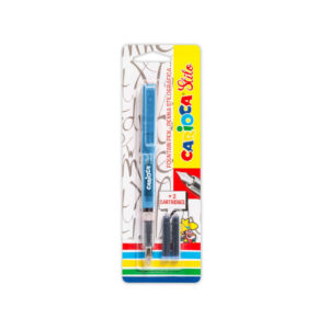 Pix caligrafic STILO cu 2 rezerve, in blister Carioca