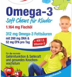 Omega 3 Kids 312mg+Vit.D+E caps.masticab. N30(4+, 2/zi) EuRho Vital