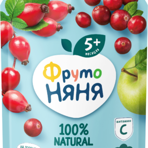 Piure salata de vitamine din mere-macese-merisor 5+ FN 90g