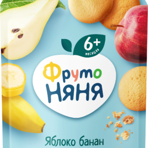 Piure din mar-banan-pere-biscuiti 6+ FN 90g