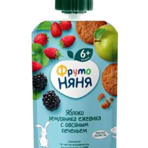 Piure din ovaz-mar-capsuna-mure-biscuiti FN 90g