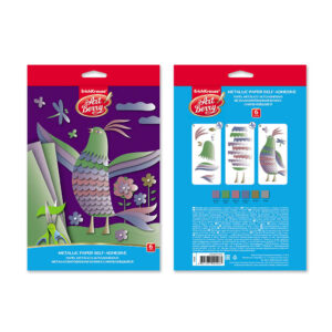 Hartie colorata Metallic autoadeziva ArtBerry B5, 6 foi ErichKrause