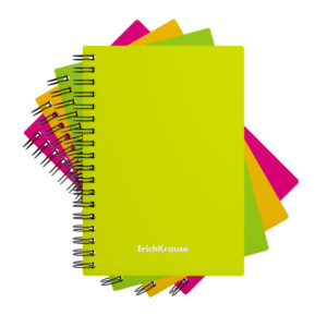Carnet cu spirala Neon, A6, 80 foi in asort ErichKrause