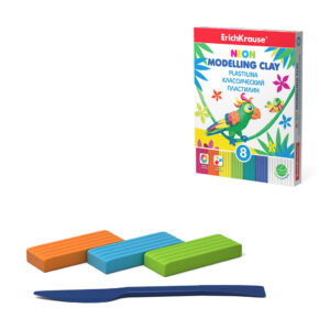 Plastilina Neon 6+2 culori 144 g ErichKrause