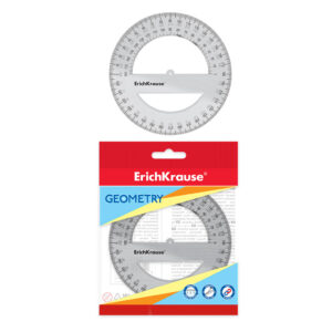Raportor ErichKrause Clear 360°/12cm° incolor ErichKrause