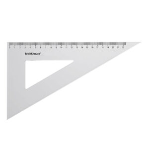 Isis proiectare Clear 220mm, 90°/60°, incolor, blister ErichKrause