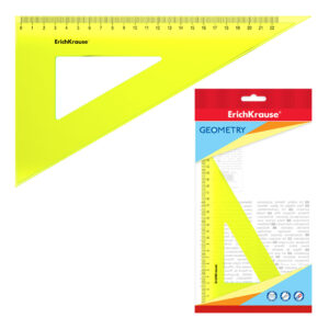 Isis proiectare Clear 220mm, 90°/60° galben blister ErichKrause