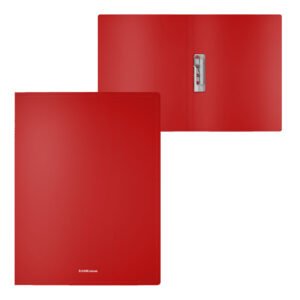 Mapa din plastic cu clema A4 Matt Classic rosu ErichKrause