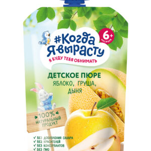 Piure de mere, pere, pepene galben 90gr КяВ