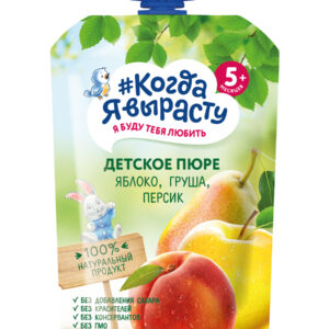 Piure de mere, piersici, pere 90gr КяВ