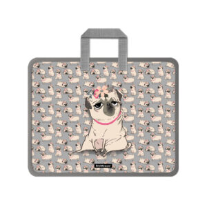 Mapa cu fermoar Pug A4+ cu manere ErichKrause