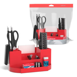 Set de birou 14 elemente Victoria, Classic rosu ErichKrause