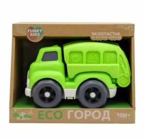 Masina Tehnologia urbana Eco verde 18cm Funky Toys
