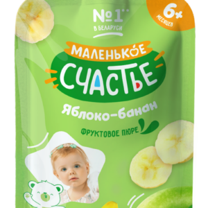 Piure din mere si banane Malenicoe sciastie 90g (pouch)