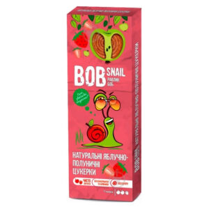 Dulciuri naturale de mere si capsune BOB SNAIL 30g