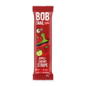 Dulciuri naturale de mere si visine stripes BOB SNAIL 14g