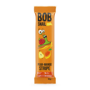 Dulciuri naturale de pere si mango stripes BOB SNAIL 14g