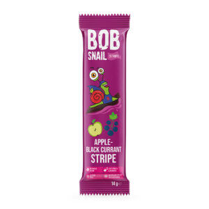 Dulciuri naturale de mere si coacaza stripes BOB SNAIL 14g
