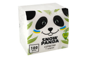 PANDA Servetele de masa 1str. 24x24 100buc albe