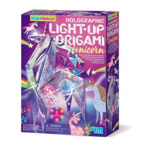 Set de creatie Origami holografic unicorn cu lumini 4M