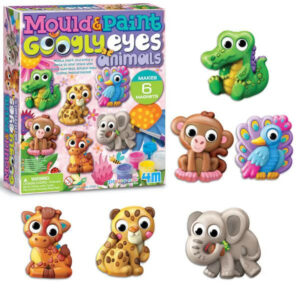 Set de creatie Magneti din gips, animale cu ochii rotunjiti 4M